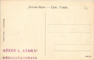 Beograd, Belgrade, Belgrád; Slavija / street view, shops, horse-drawn carriages (EB)