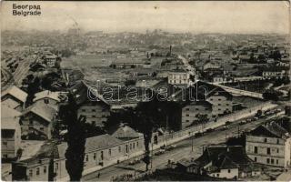 Beograd, Belgrade, Belgrád; general view with railway station (EK)