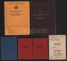 Kulcsár Kálmán igazságügy-miniszter feleségének 6 db igazolványa (MSZMP, stb.)