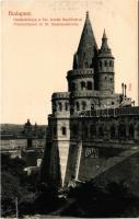 Budapest I. Halászbástya a Szent István Bazilikával a háttérben. Taussig Arthur 6674
