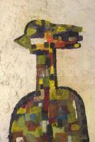 Mákos Margit (1952-): Paletta 3. Olaj, vegyes technika, farost, jelzett a hátoldalán. 68x46 cm