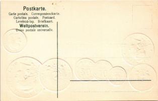 Argentinien - Münzenkarte und Nationalflagge / Argentína - Dombornyomott érmék és zászló / Argentina...