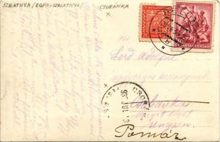 1937 Bellus-fürdő, Belusské Slatiny Kúpele, Kúpele Slatina, Belusa; látkép / general view, spa (Rb)