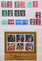 Nagy-Britannia füzetösszefüggések, csíkok, tömbök és más érdekességek, köztük gyarmati és utódállami...