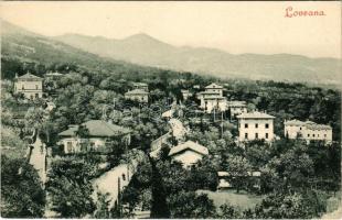 1909 Lovran, Lovrana; látkép, nyaralók / general view, villas. Mehner &amp; Maas
