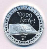 2016. 10.000Ft Ag "Az Alaptörvény 5. évfordulójára - Isten, áldd meg a magyart!" kapszulában, tanúsítvánnyal T:PP Adamo EM311