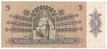 1939. 5P alacsony "A 348 000258" sorszámmal, nyomdai papírránccal T:XF
Adamo P6