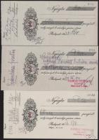 1934-1936 Bp., Farkas Ferenc (IV., Bécsi u. 3.) által kiállított 2 db fejléces számla, okmánybélyege...