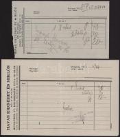 1933-1938 4 db különböző fejléces számla