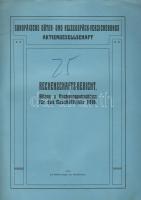 Az Európai teher és utascsomagbiztosító zárszámadása az 1916. évről német nyelvű;