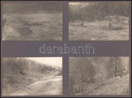 cca 1914-1918 I. világháborús felvételek: katonai csoportképek, hadikórház, életképek a frontról, st...