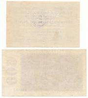 Német Birodalom / Weimari Köztársaság / Berlin, Bréma 1923. 500M + 100.000M "BEZAHLT 6.8.1923&q...