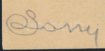 Sassy Attila (Aiglon, 1880-1967): Ex libris Emilii Ivánovich, anno sancto MCMXXXVIII (1938). Vonalas...