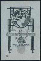 Rozsnyai/Rozsnyay Kálmán (1871-1948): Renner Árpád tulajdona (szecessziós könyvjegy), 1907 körül. Vo...