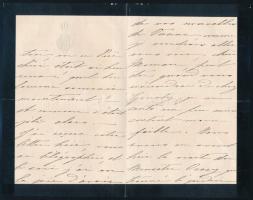 1882 Szász-Coburg-Koháry Klotild főhercegnő (1846-1927), József főherceg felesége, autográf levele a...