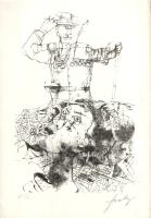 Kafka, Franz: 
Elbeszélések. Szalay Lajos rajzaival. (Számozott példány, Szalay Lajos sorszámozott,...