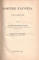 Boyesen, Hjalmar Hjorth - Heinrich Gusztáv:
Goethe Faustja. Tanulmányok.
Budapest, 1888. Magyar Tu...