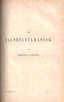Boyesen, Hjalmar Hjorth - Heinrich Gusztáv:
Goethe Faustja. Tanulmányok.
Budapest, 1888. Magyar Tu...