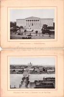 Budapest. 16 felvételből álló, leporelló formátumú turisztikai album. (1896.)
Budapest, (1896 körül...