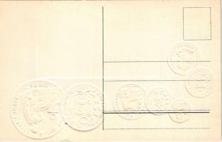 Peru. Münzenkarte und Handelsflagge / Peru - set of coins, currency exchange chart and flag. Emb. li...