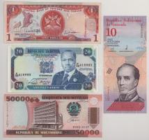 Vegyes, 8db-os bankjegytétel, benne: Kenya, Mozambik, Venezuela, Jugoszlávia, Bosznia-Hercegovina, T...