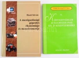 Környezetvédelem az élelmiszeripari üzemekben kis- és középüzemekben. Szerk.: Szenes Endréné. Termelők Kiskönyvtára 9. Bp., 1995, Integra-Projekt Kft. Kiadói papírkötés. + Husti István: A mezőgazdasági gépesítés ökonómiája és menedzsmentje. Szerk.: - -. Bp., 1999, Mezőgazdasági Szaktudás Kiadó. Kiadói kartonált papírkötés.
