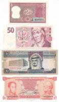 Vegyes, 4db-os bankjegytétel, benne: Venezuela, India, Csehszlovákia, Szaúd-Arábia T:vegyes Mixed, 4pcs banknote lot, within: Venezuela, India, Czechoslovakia, Saudi Arabia C:mixed