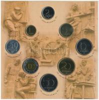 1999. 50f-100Ft (8xklf) "75 éves a Magyar Nemzeti Bank" forgalmi sor dísztokban T:BU kis p...