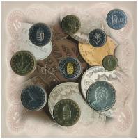 1998. 50f-200Ft (10xklf) "Magyarország pénzérméi" forgalmi sor, közte 1998. 200Ft Ag &quot...