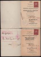 1932 Királyi Magyar Automobil Club nemzetközi vezetői engedély + gépjármű nemzetközi igazolványa egy névre kiállítva, fotó hiányzik