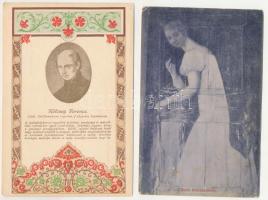 11 db főleg RÉGI motívum képeslap: híres emberek; közte pár modern, vegyes minőség / 11 mainly pre-1945 motive postcards: famous people; including a few modern ones, in mixed quality