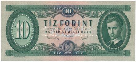1949. 10Ft "A 758 041732" T:F szép papír Adamo F3