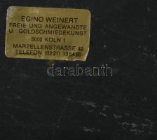 Háromkirályok. Német zománc kép, jelzett, 13x10 cm