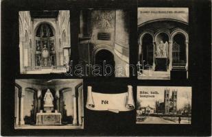 1927 Fót, Római katolikus templom, belső, Gróf Károlyi család nyugvóhelyének bejárata. Ancserl Jónás kiadása (ragasztónyomok / glue marks)