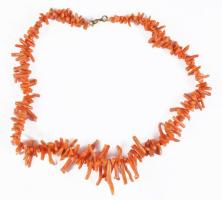 Korall nyaklánc, h: 35 cm