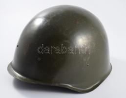 Magyar Néphadsereg, katonai rohamsisak, párnázattal, belső méret: kb. 21,5x19,5 cm