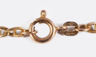 Arany (Au) lánc, sérült, 14k, nettó 2,3g