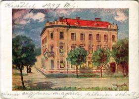 1937 Keszthely, Rákos István internátus és üdülőház s: Wágner Géza (kis szakadások / small tears)