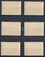 Olaszország 1933 Zeppelin Mi 439-444 (Mi EUR 190.-) (20L rozsdafolt / stain)