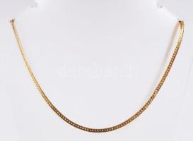 Arany (Au) kígyó pancer nyaklánc, 14k, jelzett, h: 48cm, nettó 11g