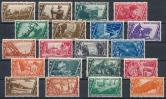 Olaszország 1932 Mi 415-434 (Mi EUR 220.-) (néhány értéken enyhe elszineződés / lightly discolured gum on a few values)