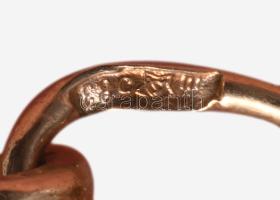 Arany (Au) figaro 5+1 szemű nyaklánc, 14 karátos, jelzett, h: 49 cm, nettó 29,5g