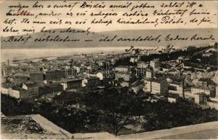 1913 Fiume, Rijeka; látkép / general view (ázott sarkak / wet corners)