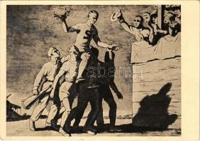 1935 Prága, Praha, Prague; AC Sparta Praha - Ferencváros FC 3 : 0, Közép-európai kupa (Mitropa kupa)...