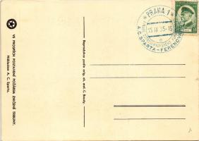 1935 Prága, Praha, Prague; AC Sparta Praha - Ferencváros FC 3 : 0, Közép-európai kupa (Mitropa kupa)...