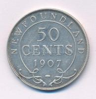 Kanada / Új-Fundland 1907. 50c Ag "VII. Eduárd" T:XF,VF Canada / Newfoundland 1907. 50 Cents Ag "Edward VII" C:XF,VF Krause KM#11