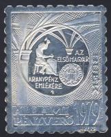 1979. "Állami Pénzverő" bélyeg formájú Ag plakett 3,37g T:1