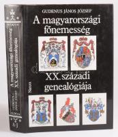 Gudenus János József: A magyarországi főnemesség XX. századi genealógiája I. köt.: A-J. Összeáll.: - -. Bp., 1990, Natura, 622+[2] p.+ 8 (színes címerrajzok) t. A címerek Tompos Lilla munkái. Kiadói aranyozott műbőr-kötés, kiadói papír védőborítóban.