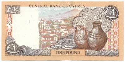 Ciprus 2004. 1L "BG477414" vékony biztonsági szál T:UNC Cyprus 2004. 1 Lira "BG477414" narrow security thread C:UNC Krause 60.d