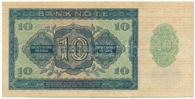 Német Demokratikus Köztársaság 1948. 10M, 7 jegyű sorszám "FM 5413923" T:F
GDR 1948. 10 M...